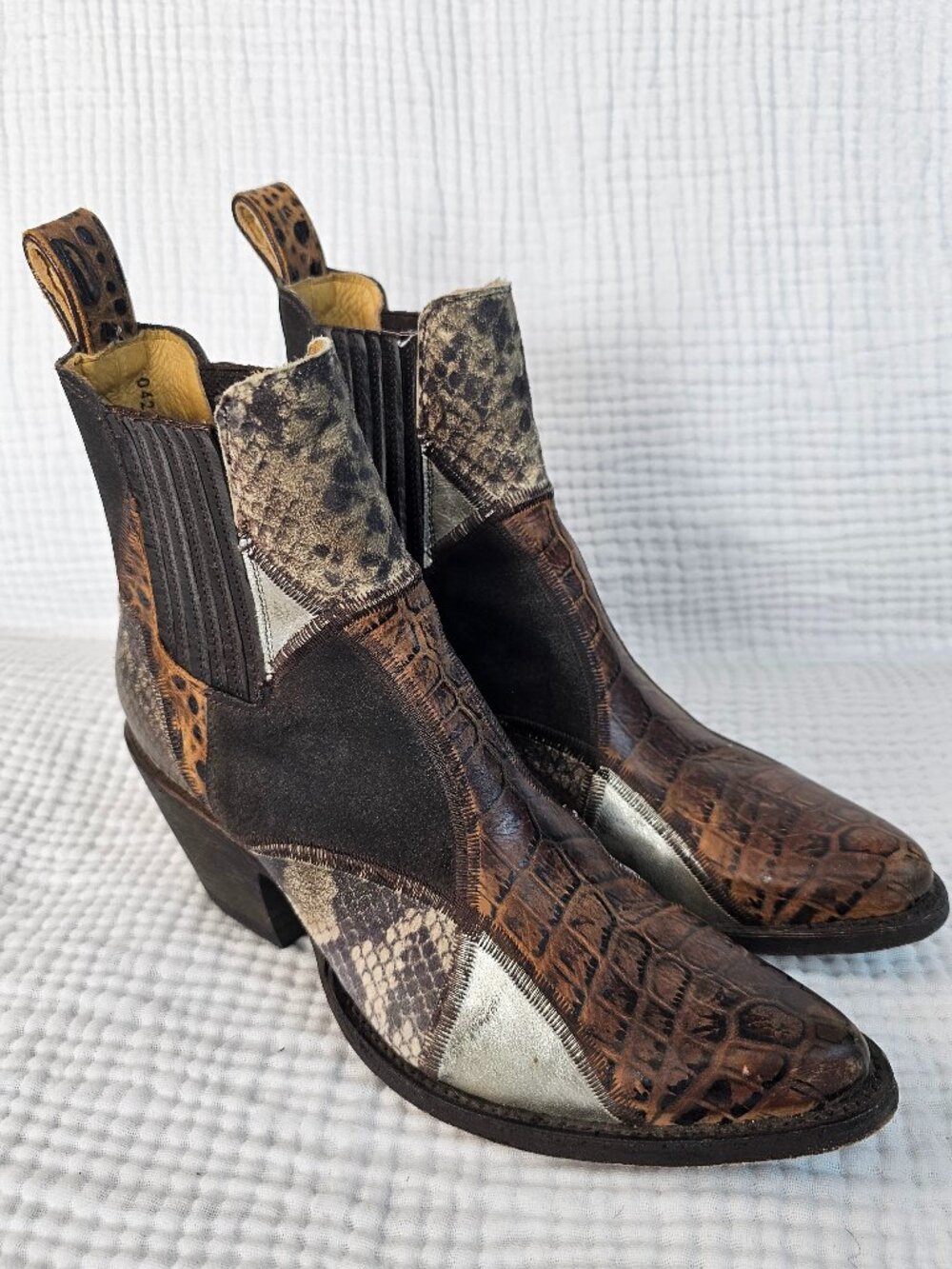 ✨Like New✨ Old Gringo Gianna Patchwork Western Booties | Women's 8